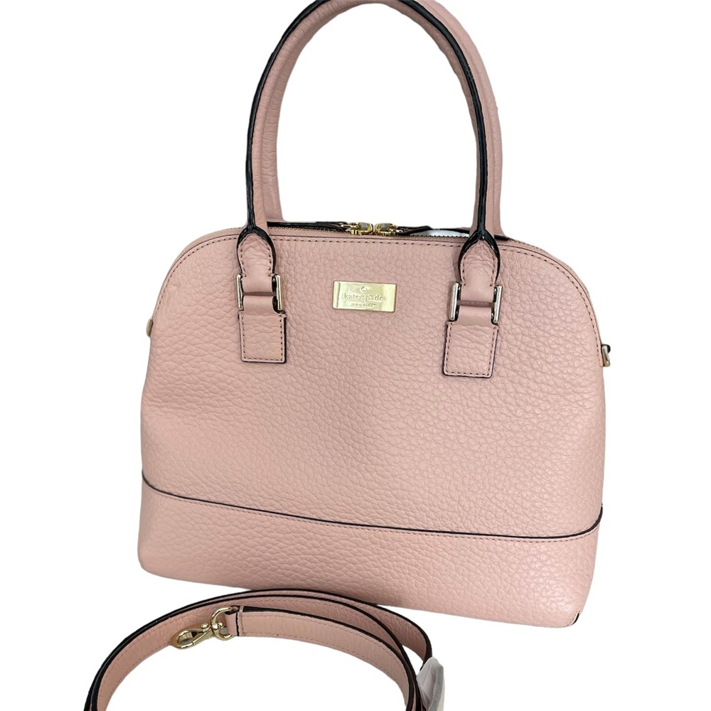 GORGEOUS KATE SPADE BLUSH PINK SATCHEL PURSE WITH OPTIONAL LONG STRAP 💕